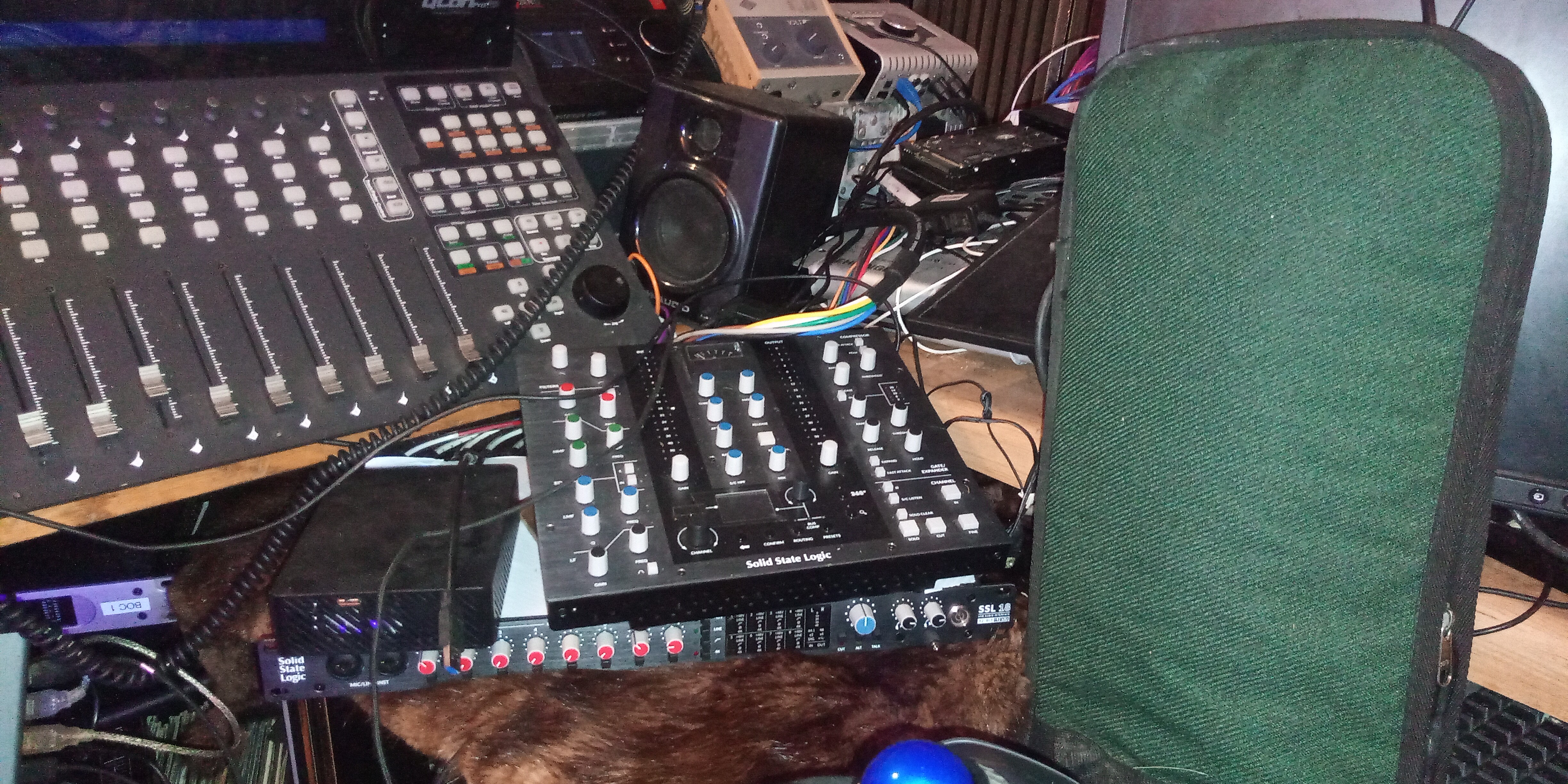 William Ashley Music private studio workspace with monitoring setup